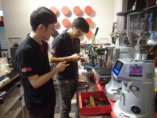 達文西珈琲にて